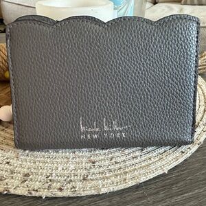 Nicole Miller Scalloped Gray Wallet